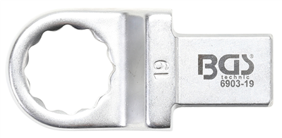 BGS 6903-19, Nástrčný očkový klíč 19 mm upnutí 14 x 18 mm