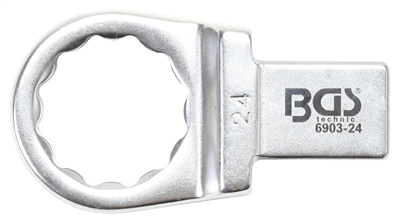 BGS 6903-24, Nástrčný očkový klíč 24 mm upnutí 14 x 18 mm