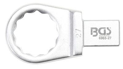 BGS 6903-27, Nástrčný očkový klíč 27 mm upnutí 14 x 18 mm