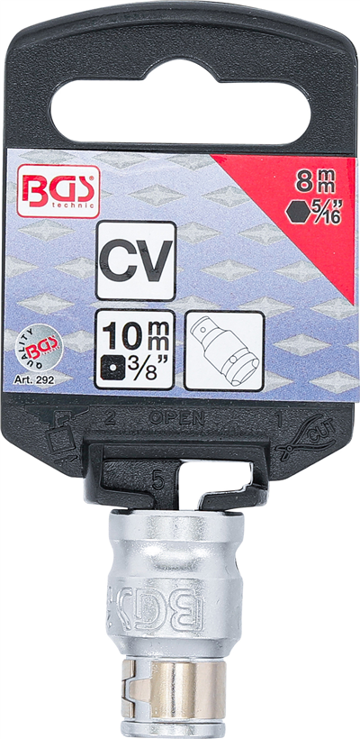 BGS 292, Bitový adaptér s koulí vnitřní čtyřhran 10 mm (3/8