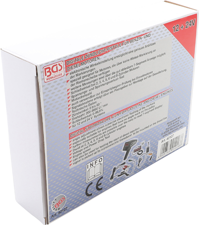 BGS 40107, Digitální stroboskopická lampa pro benzínové a naftové motory