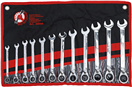 BGS technic 30008 BGS 30008, Sada ráčnových očkoplochých klíčů přepínatelných 8 - 19 mm 12dílná