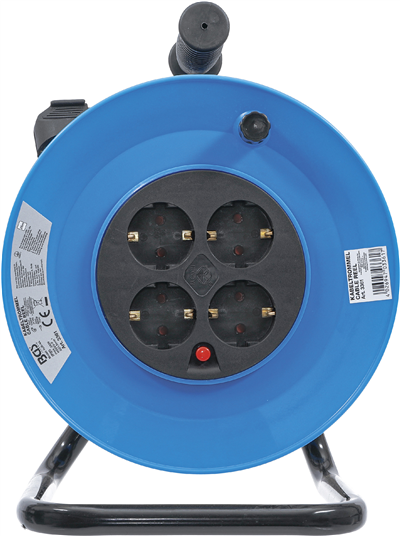 BGS 3361, Kabelový buben 25 m 3 x 1,5 mm2 4 zásuvky IP 20 3000 W