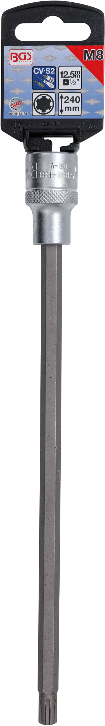 BGS 5184-R8, Nástrčná hlavice délka 240 mm 12,5 mm (1/2