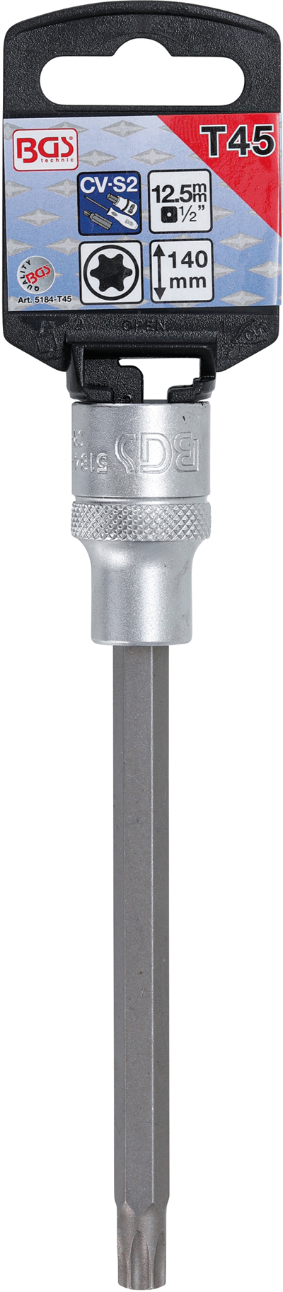 BGS 5184-T45, Nástrčná hlavice délka 140 mm 12,5 mm (1/2