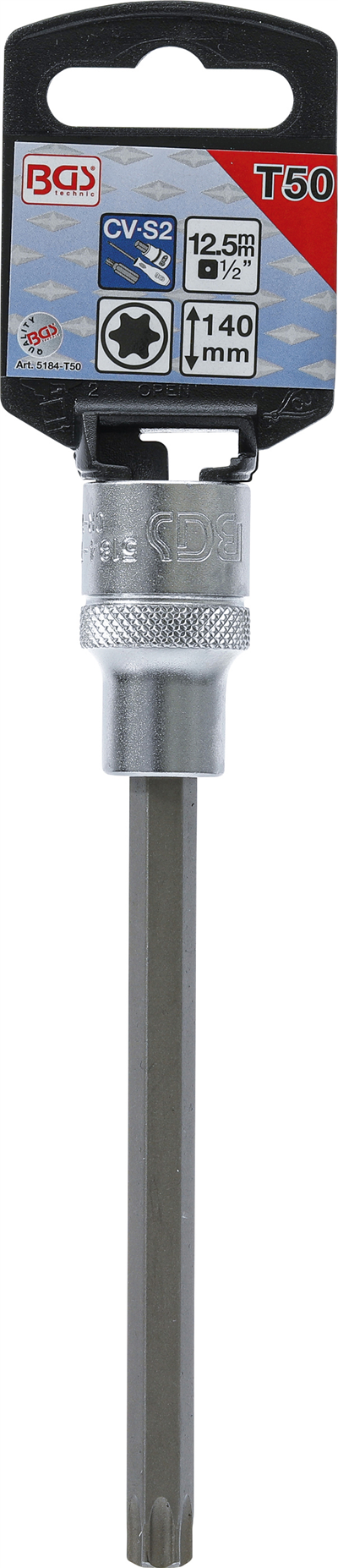 BGS 5184-T50, Nástrčná hlavice délka 140 mm 12,5 mm (1/2