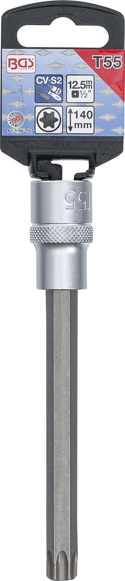 BGS 5184-T55, Nástrčná hlavice délka 140 mm 12,5 mm (1/2