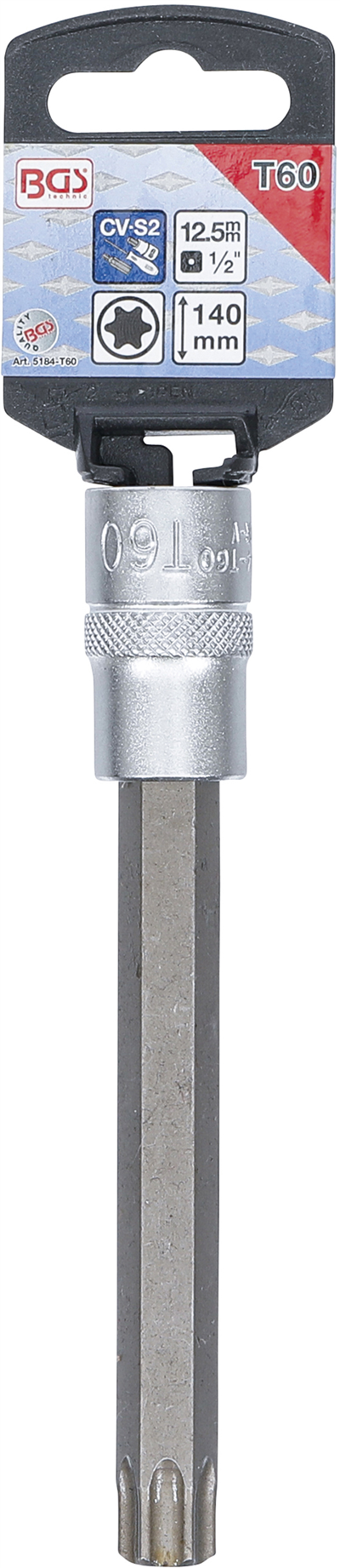 BGS 5184-T60, Nástrčná hlavice délka 140 mm 12,5 mm (1/2