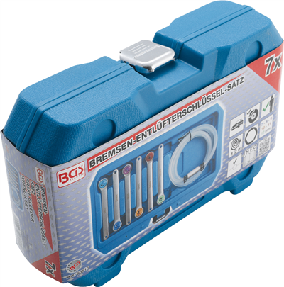BGS 66516, Sada klíčů na brzdové odvzdušňovací šrouby 7 - 8 - 9 - 10 - 11 - 12 mm 7dílná