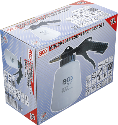 BGS 6655, Pneumatická pistole na pískování sodou 1 l