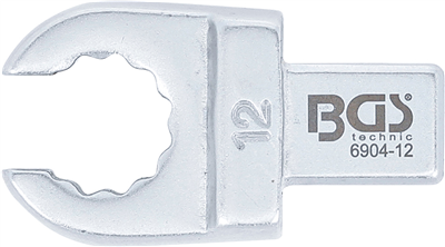 BGS 6904-12, Nástrčný očkový klíč otevřený 12 mm upnutí 9 x 12 mm