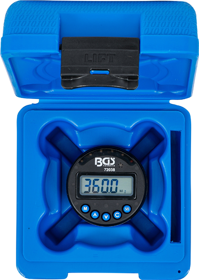 BGS 72038, Ráčnový úhloměr digitální s magnetem