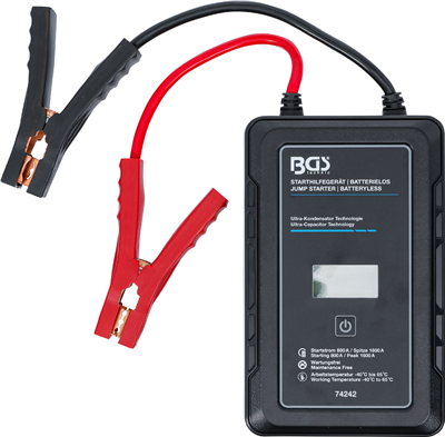 BGS 74242, Pomocné startovací zařízení bez baterie s technologií ultra kondenzátoru 12 V / 800 A / 1600 A