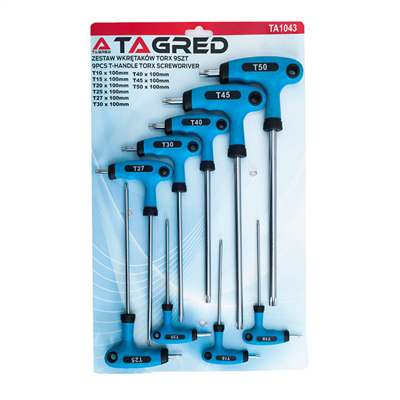 Imbusové šestihranné klíče TORX T10 - T50, TA1043