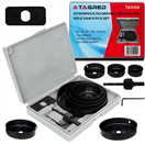 TAGRED TA1059 Korunkové vrtáky do dřeva 64-127 mm, sada 8 ks, TA1059