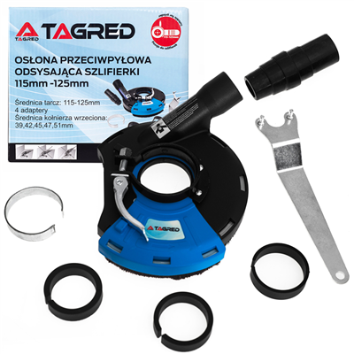 Kryt úhlové brusky s odsáváním a kartáčem 115 mm - 125 mm, TA1113