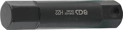 BGS 5246-H22, Bit Délka 100 mm pohon vnější šestihran 22 mm vnitřní šestihran 22 mm