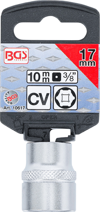 BGS 10617, Nástrčná hlavice šestihranná 10 mm (3/8