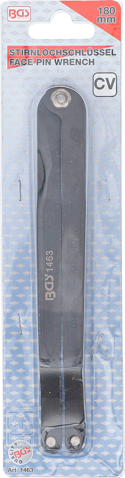 BGS 1463, Klíč s čepy na čelní otvory stavitelný 180 mm