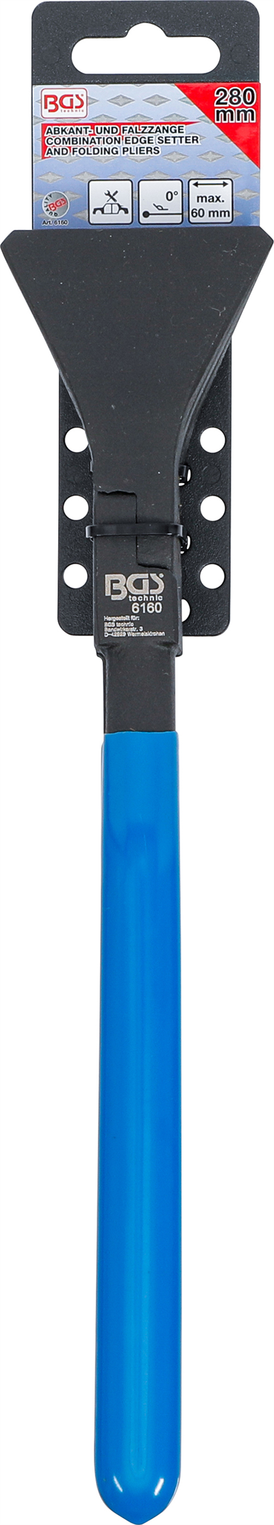 BGS 6160, Klempířské kleště rovné čelisti 280 mm