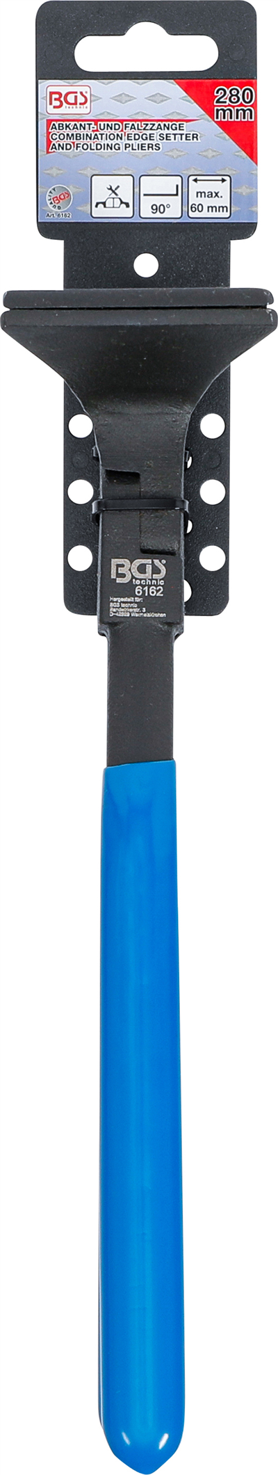 BGS 6162, Klempířské kleště 90° čelisti 280 mm