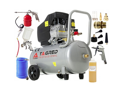 AKČNÍ SET SETTA301NM, Olejový kompresor 50l, 230V s příslušenstvím 2800W