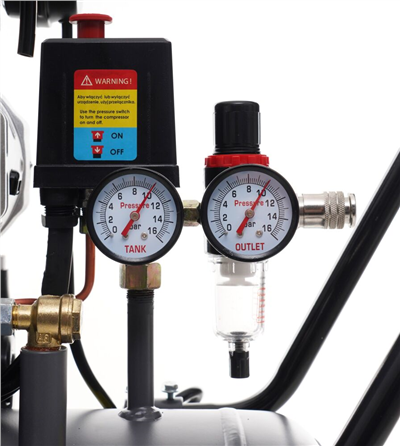 AKČNÍ SET SETTA3386M, Bezolejový kompresor s odlučovačem 50l, 230V, 4 písty, 4000W 10 BAR + příslušenství