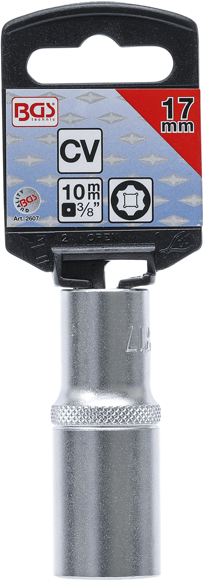 BGS 2607, Nástrčná hlavice Super Lock, prodloužená 10 mm (3/8