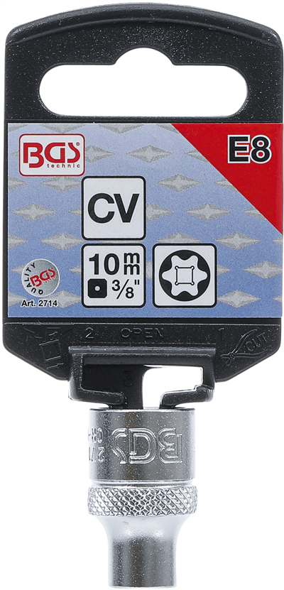 BGS 2714, Nástrčná hlavice E-profil 10 mm (3/8