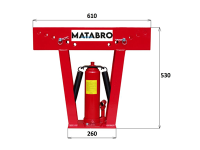 Matabro MB-PB12T, Hydraulická ohýbačka trubek o síle 12 tun