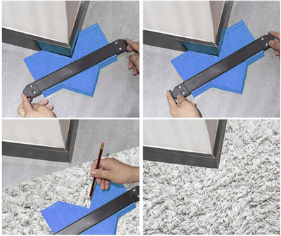 Obrysová šablona na obkreslení tvarů 260mm, V07152, TA4111