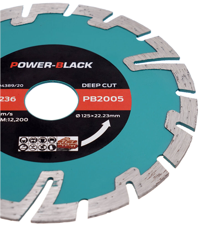 Tagred PB2005, Diamantový kotouč pro hluboké řezání tvárnic, betonu za sucha 125x22,2mm