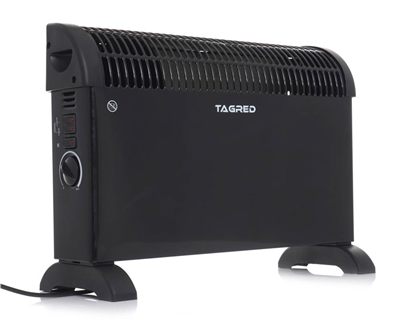 Tagred TA901B, Elektrický konvektor s termostatem 2000W, turbo vzduchu, černý