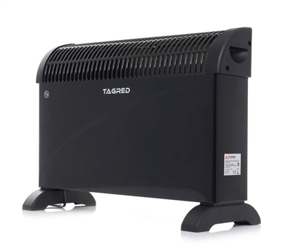 Tagred TA901B, Elektrický konvektor s termostatem 2000W, turbo vzduchu, černý