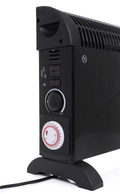 Tagred TA903, Elektrický konvektor s termostatem 2000W, turbo vzduchu, časovač, černý