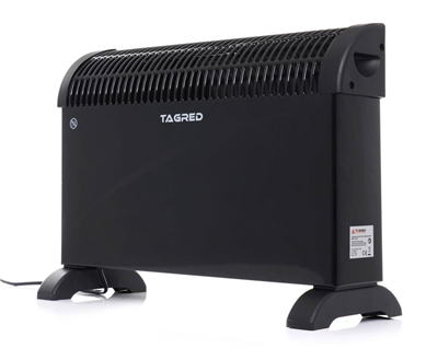 Tagred TA903, Elektrický konvektor s termostatem 2000W, turbo vzduchu, časovač, černý
