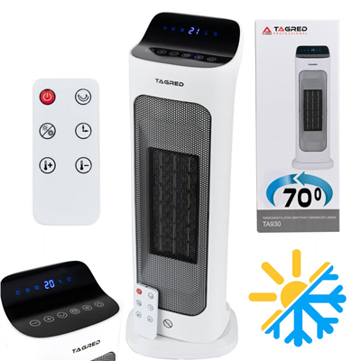 Tagred TA930, Sloupový termo ventilátor, rotační keramický ohřívač, 2000W
