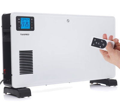 Tagred TA942, Elektrický konvektor 2300W, turbo vzduchu, dálkové ovládání, časovač LCD, bílý