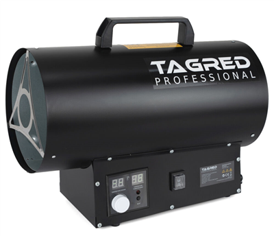 Tagred TA961, Plynový ohřívač 15 kW, hadice, redukce, termostat, LCD