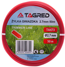 TAGRED TA473 Žací struna hvězdicová do křovinořezu, 2,7 mm x 50 m