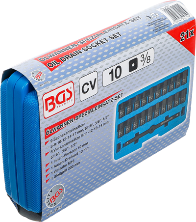 BGS 1014, Sada speciálních hlavic na olejové vany 10 mm (3/8