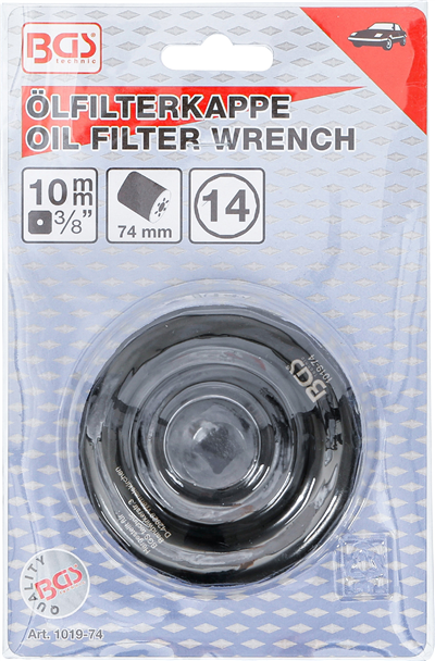 BGS 1019-74, Klíč na olejové filtry 14hranný O 74 mm pro Mercedes-Benz, VW