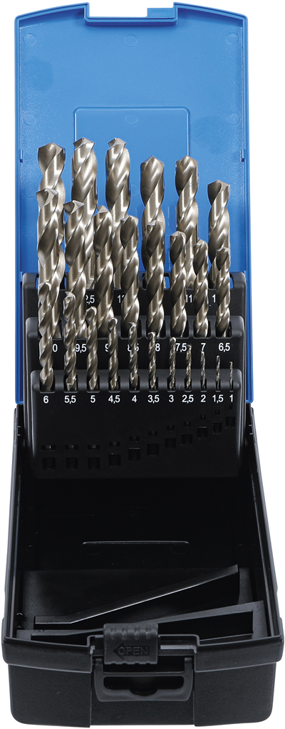 BGS 110, Sada spirálových vrtáků HSS 1 - 13 mm 25dílná