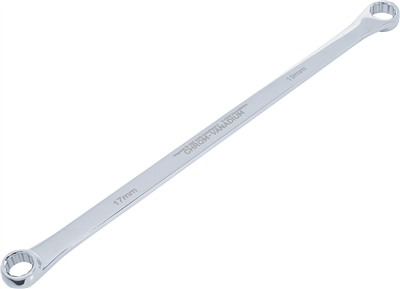 BGS 1186-17x19, Oboustranný očkový klíč velmi dlouhé 17 x 19 mm