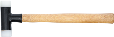 BGS 1859-30, Palička s nylonovou hlavou násada Hickory bez zpětného rázu O 30 mm 300 g