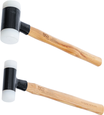 BGS 1859, Sada paliček s nylonovou hlavou násada Hickory bez zpětného rázu O 30 / 45 mm 300 / 550 g 2dílná