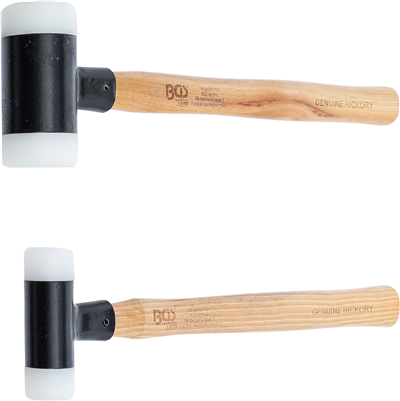 BGS 1859, Sada paliček s nylonovou hlavou násada Hickory bez zpětného rázu O 30 / 45 mm 300 / 550 g 2dílná