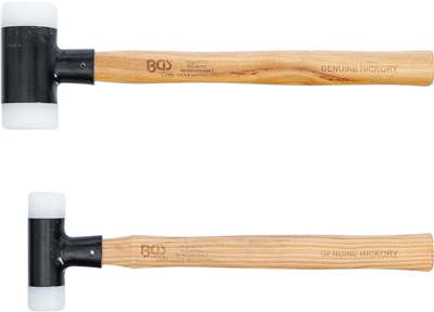 BGS 1859, Sada paliček s nylonovou hlavou násada Hickory bez zpětného rázu O 30 / 45 mm 300 / 550 g 2dílná