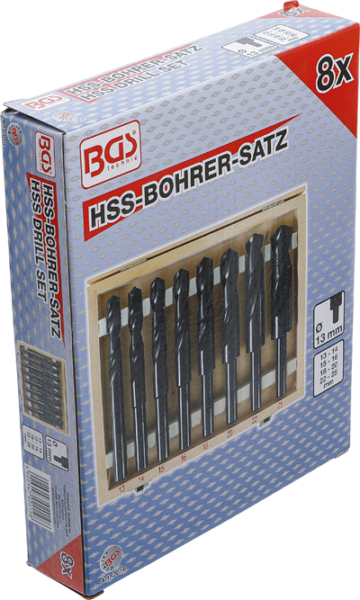 BGS 2019, Sada vrtáků HSS 13 - 25 mm 8dílná
