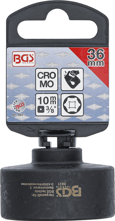 BGS 8821, Klíč na olejové filtry 6hranný O 36 mm pro Audi, BMW, Ford, MAN, Mercedes-Benz, Opel, VW